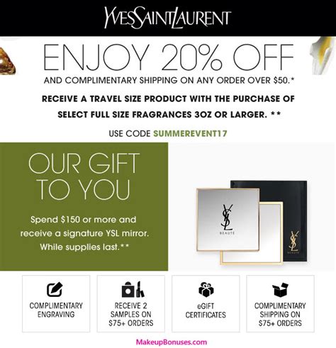 ysl coupon code